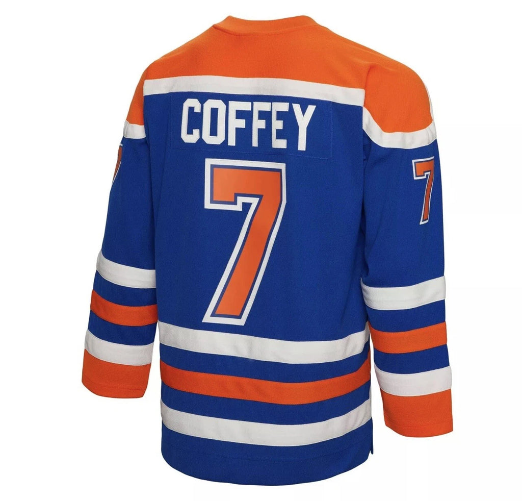 Mitchell & Ness Paul Coffey Edmonton OIlers Blue Line Home Jersey