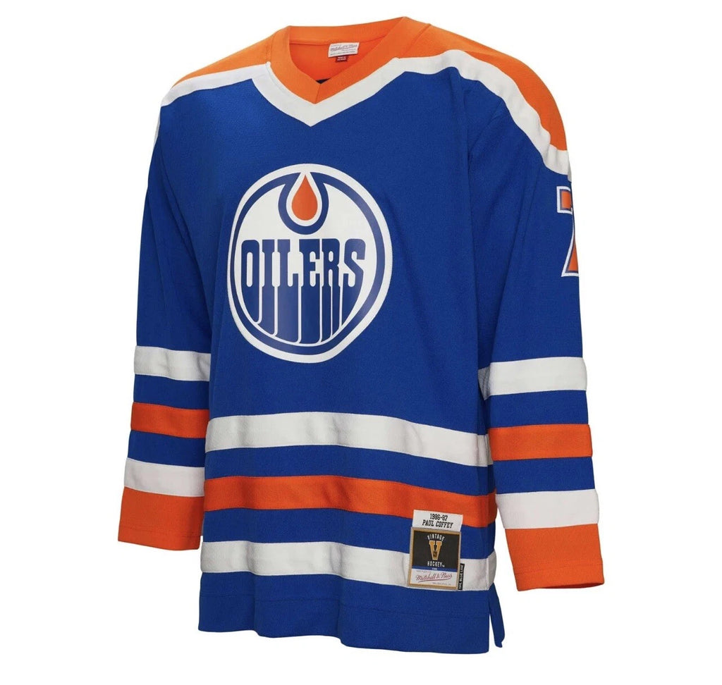 Mitchell & Ness Paul Coffey Edmonton OIlers Blue Line Home Jersey