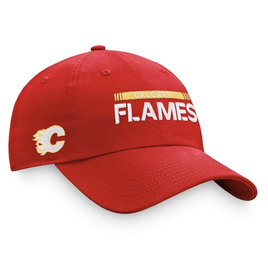 Fanatics Calgary Flames Authentic Pro Rink Cap Adjustable Hat