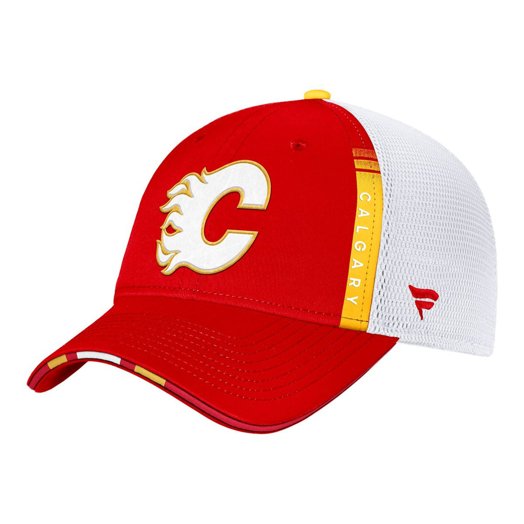Fanatics Calgary Flames Draft Trucker Cap Snapback Adjustable Hat