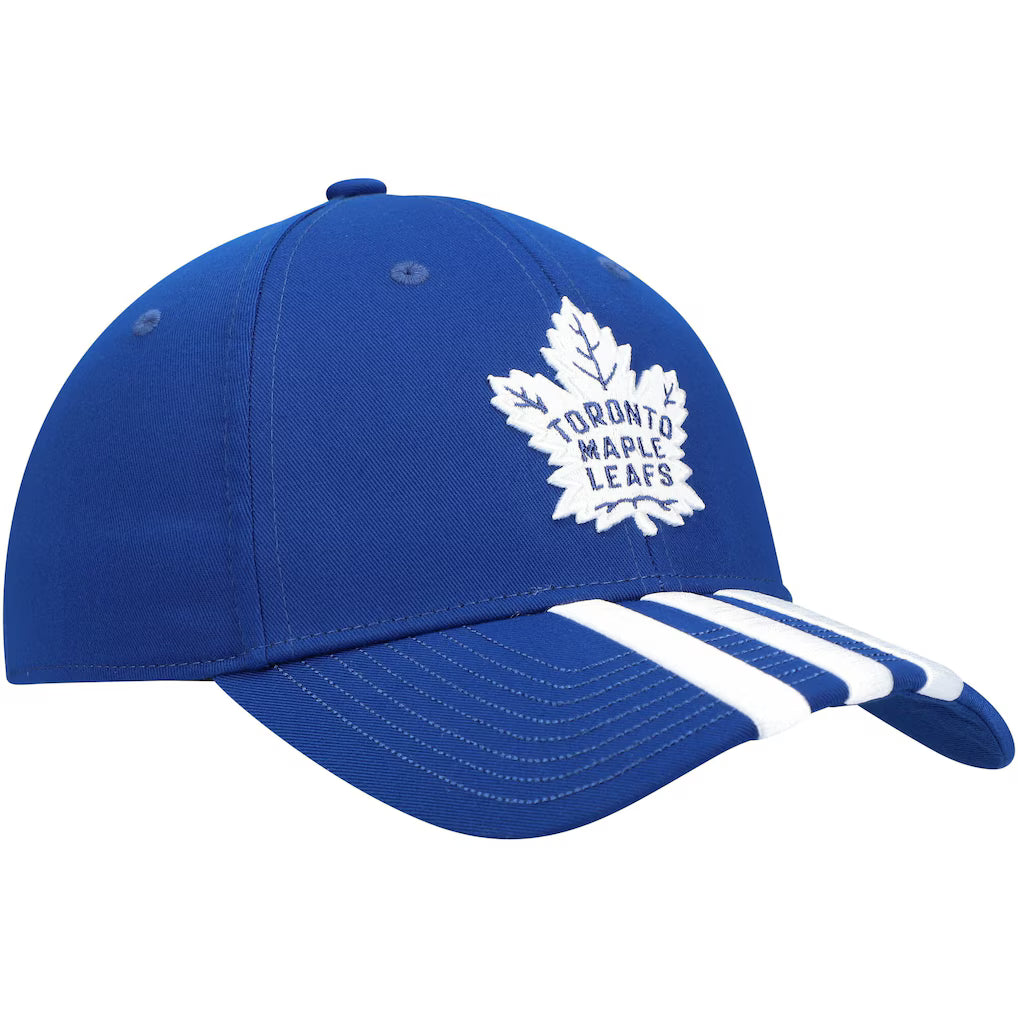 Adidas Toronto Maple Leafs 3-Stripe Cap Structured Adjustable Hat