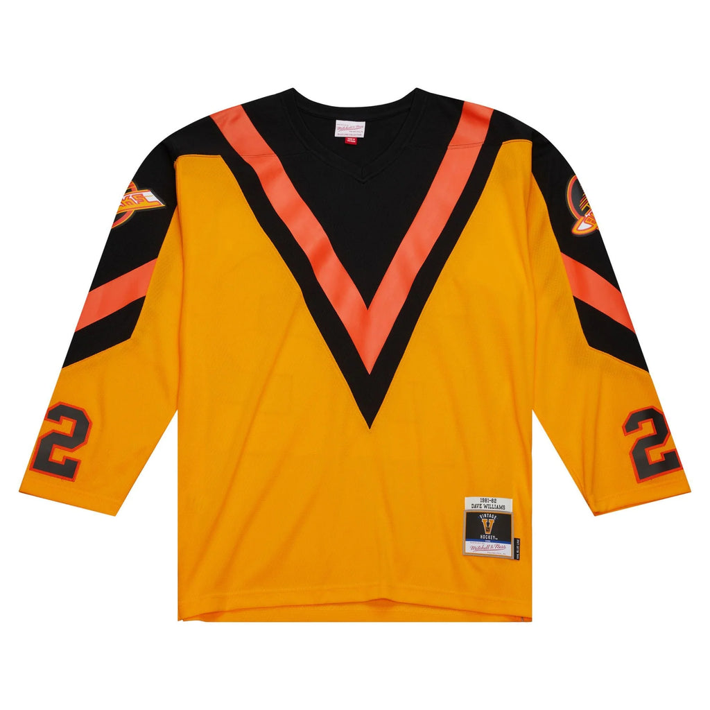 Mitchell & Ness Dave Tiger Williams Vancouver Canucks Blue Line Home Jersey