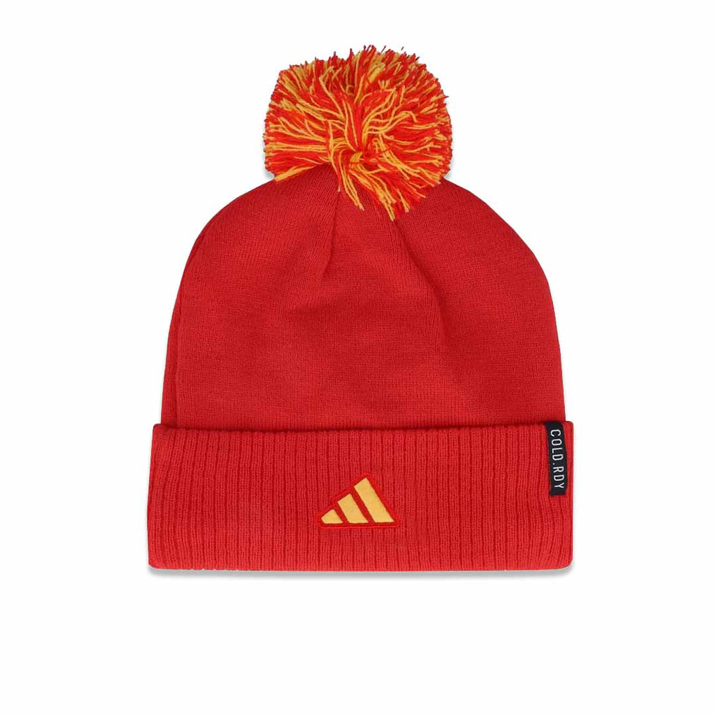 Adidas Calgary Flames Cuff Knit Pom Beanie Toque Hat
