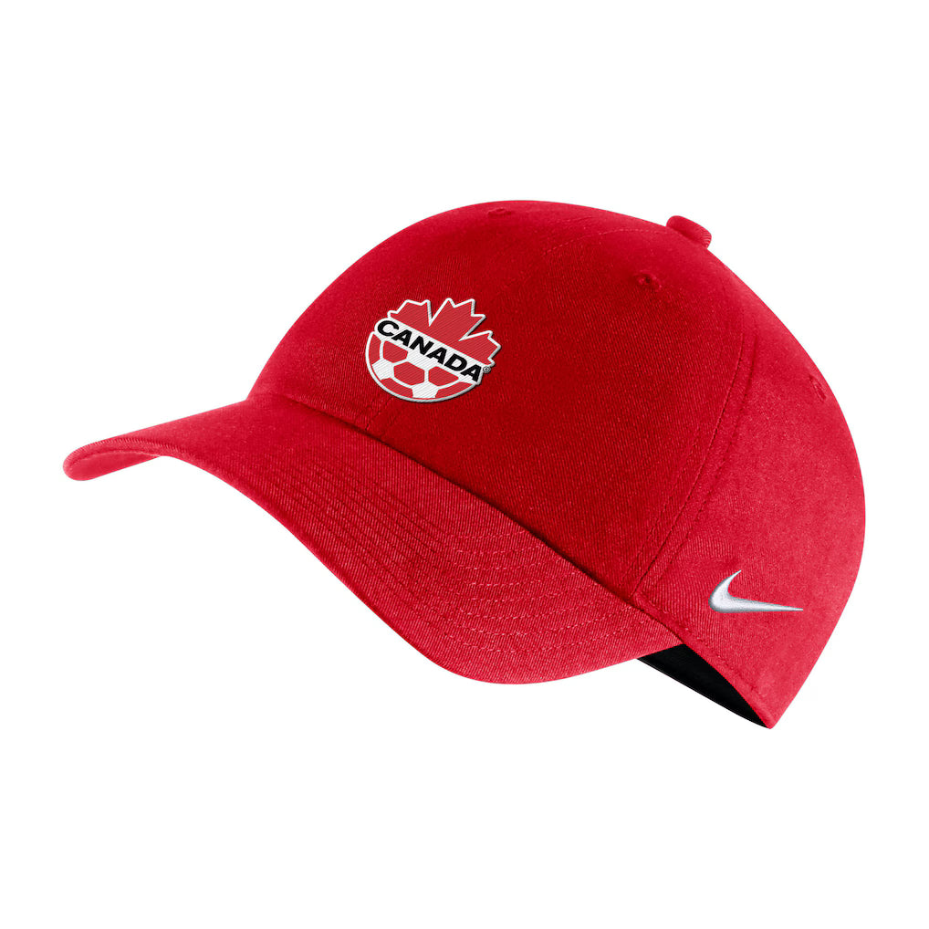 Nike Canada Soccer Primary Logo Heritage86 Cap Strapback Adjustable Hat