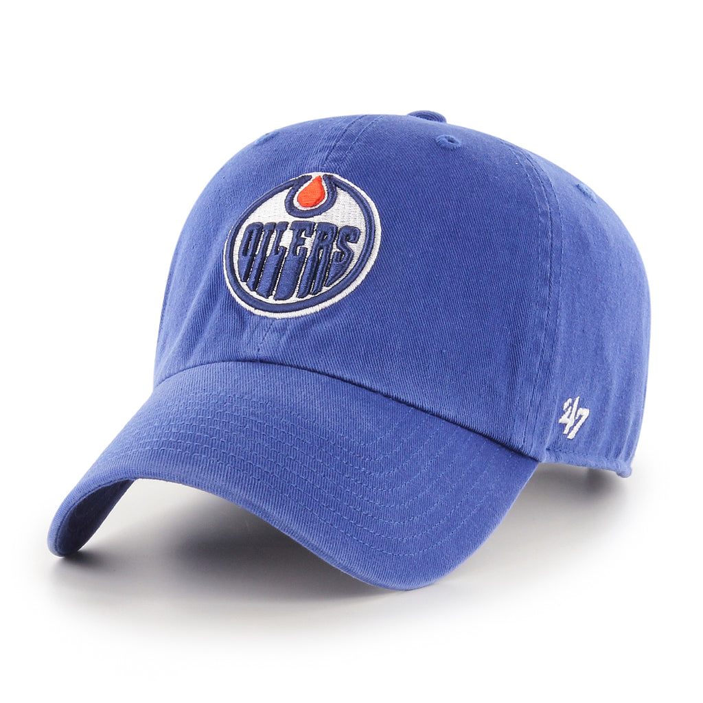 '47 Edmonton OIlers Clean Up Cap Adjustable Strapback Hat